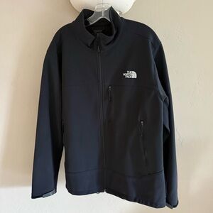 The North Face Black Softshell Jacket Mens XL Full Zip Outdoor